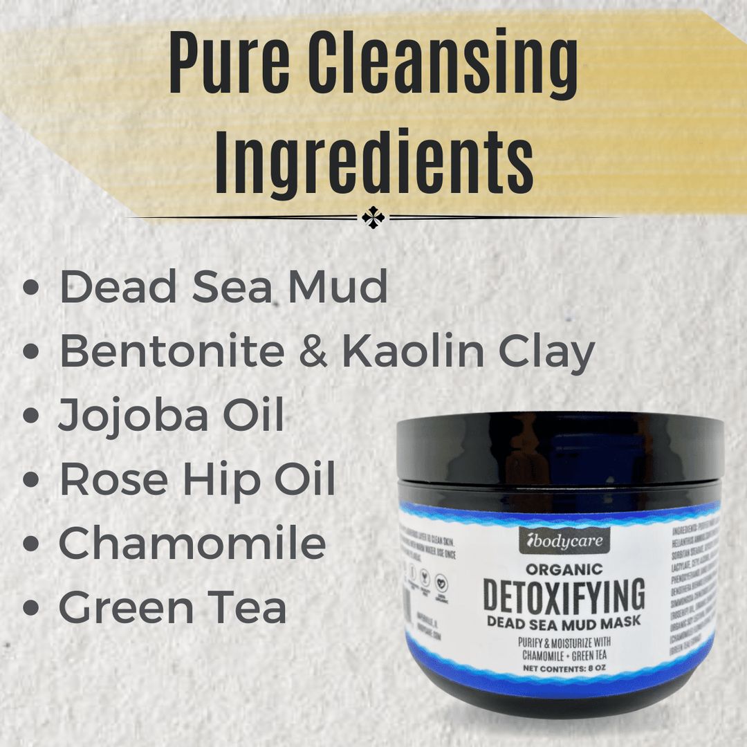Skin Care - Dead Sea Mud Mask Set, With Kaolin Clay, Green Tea & Hydrating Oils