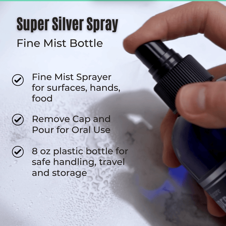 Health & Beauty - Super Silver Spray: Natural Colloidal Silver Liquid To Spray Or Pour, 8 Oz
