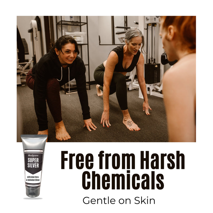 Wellness - Ibodycare Super Silver Colloidal Silver Gel Nano-Silver 45 PPM Skin Gel For Skin Comfort & Wellness, Healing, Moisturizing, And Soothing - 4 Oz