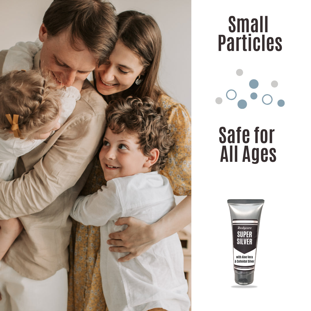 Wellness - Ibodycare Super Silver Colloidal Silver Gel Nano-Silver 45 PPM Skin Gel For Skin Comfort & Wellness, Healing, Moisturizing, And Soothing - 4 Oz