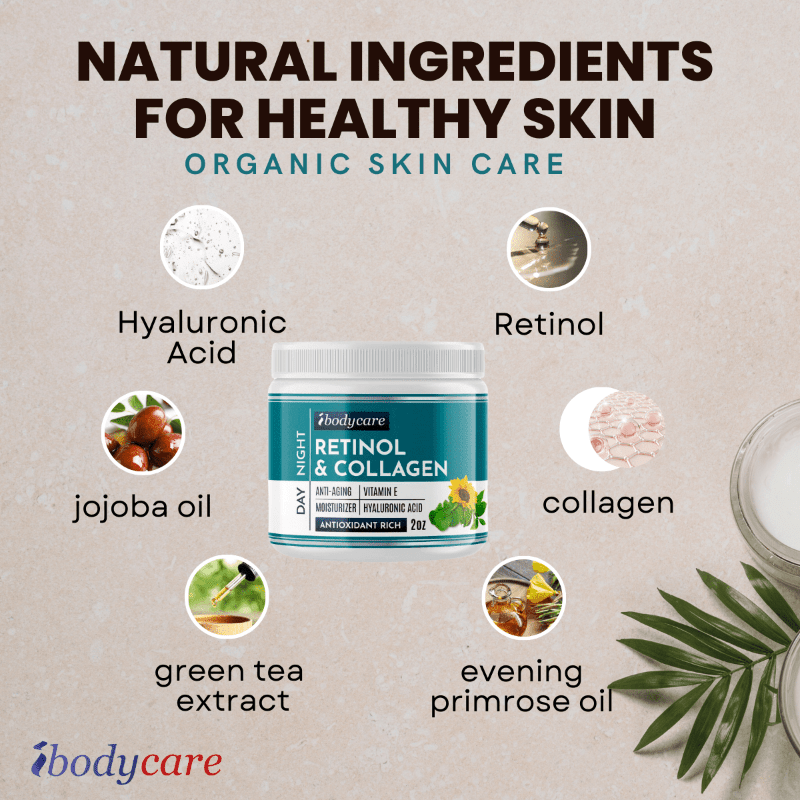 Collagen Face Cream With Retinol & Hyaluronic Acid Ingredients