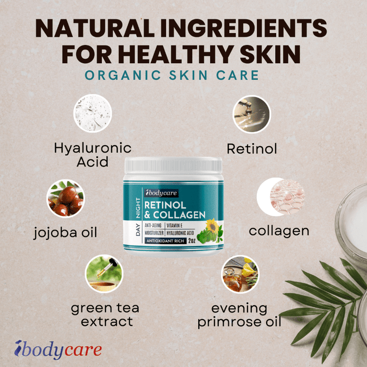 Collagen Face Cream With Retinol & Hyaluronic Acid Ingredients