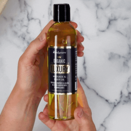 Luxury Organic Face, Body, and Massage Oil, 8 oz – Deep Hydration for Glowing Skin, Great for Sensitive Skin-ibodycare