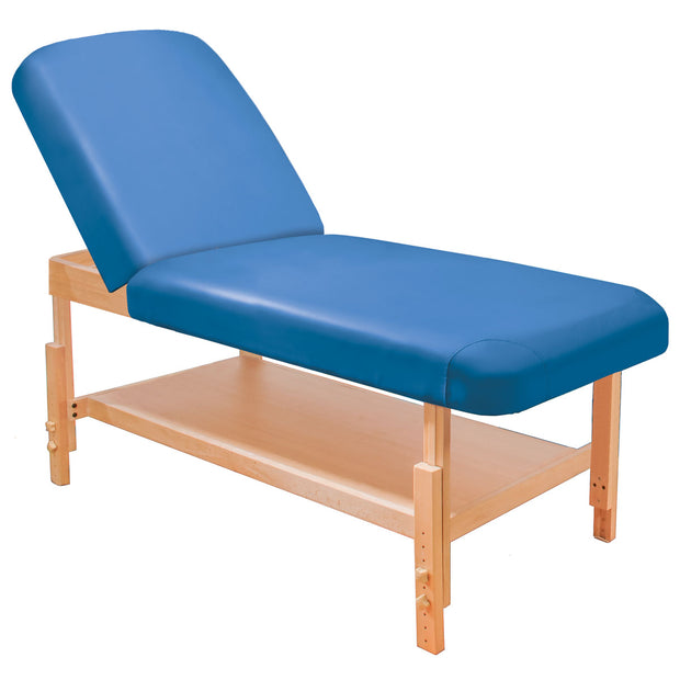 ibodycare Deluxe Stationary Table with Lift Back Blue