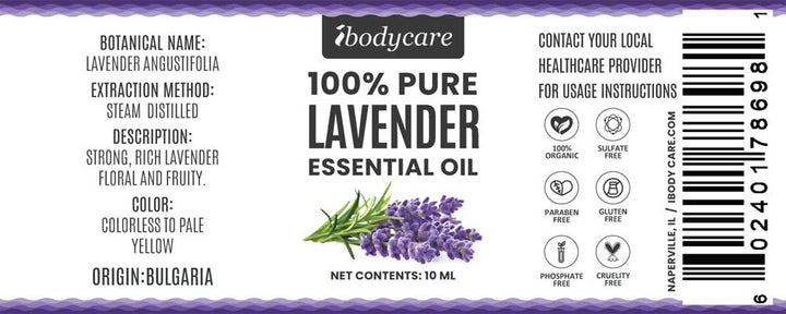 Lavender Essential Oil, Bulgarian, 10 ml - ibodycare - ibodycare - 