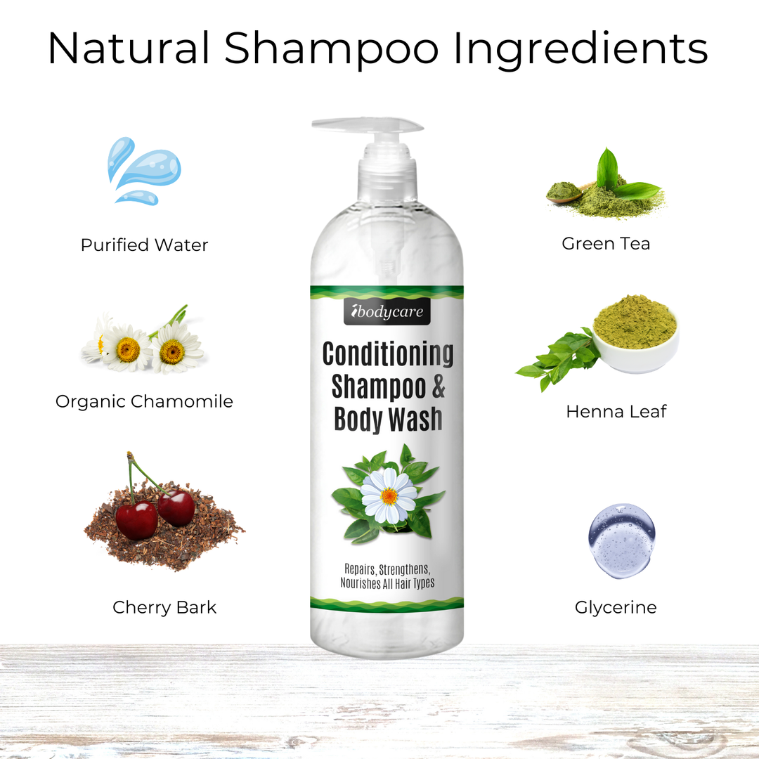 Conditioning Shampoo & Body Wash, Natural Hydrating, for All Hair Types, Gallon