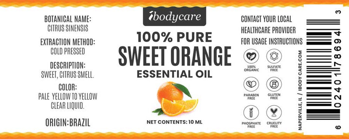 Sweet Orange Essential Oil - 10 ml - ibodycare - ibodycare - 