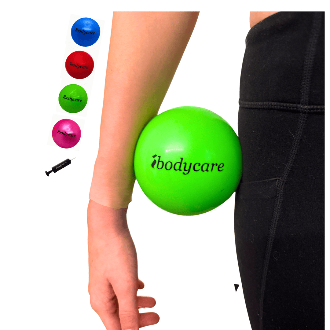 Mini Ball for Pilates, Barre, Stretching and Exercise - Inflatable - ibodycare - ibodycare - Blue