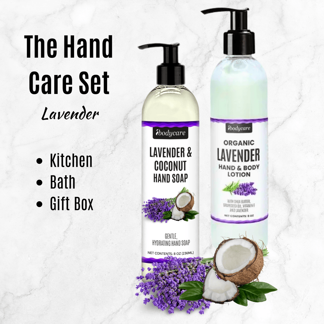 Skin Care - Hand Care Set, Lavender Organic Soap + Lotion