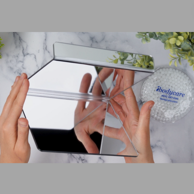 Hands Free 2-Way Vitrectomy Mirror, 8-inch with Ice Pack
