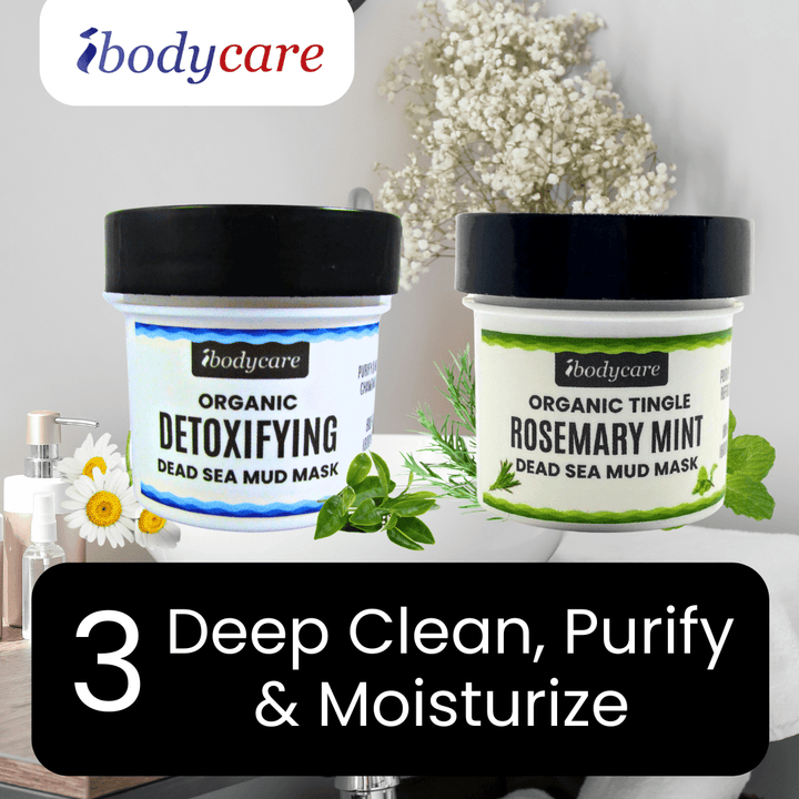 Dead Sea Mud Mask, Rosemary Mint Organic Travel Size - ibodycare - ibodycare - 