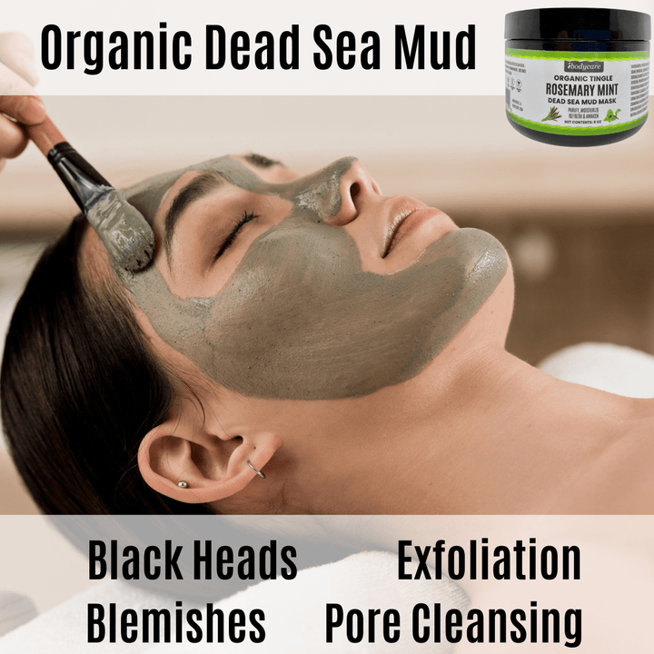 Dead Sea Mud Mask, Rosemary Mint Organic 8 oz - ibodycare - ibodycare - Single