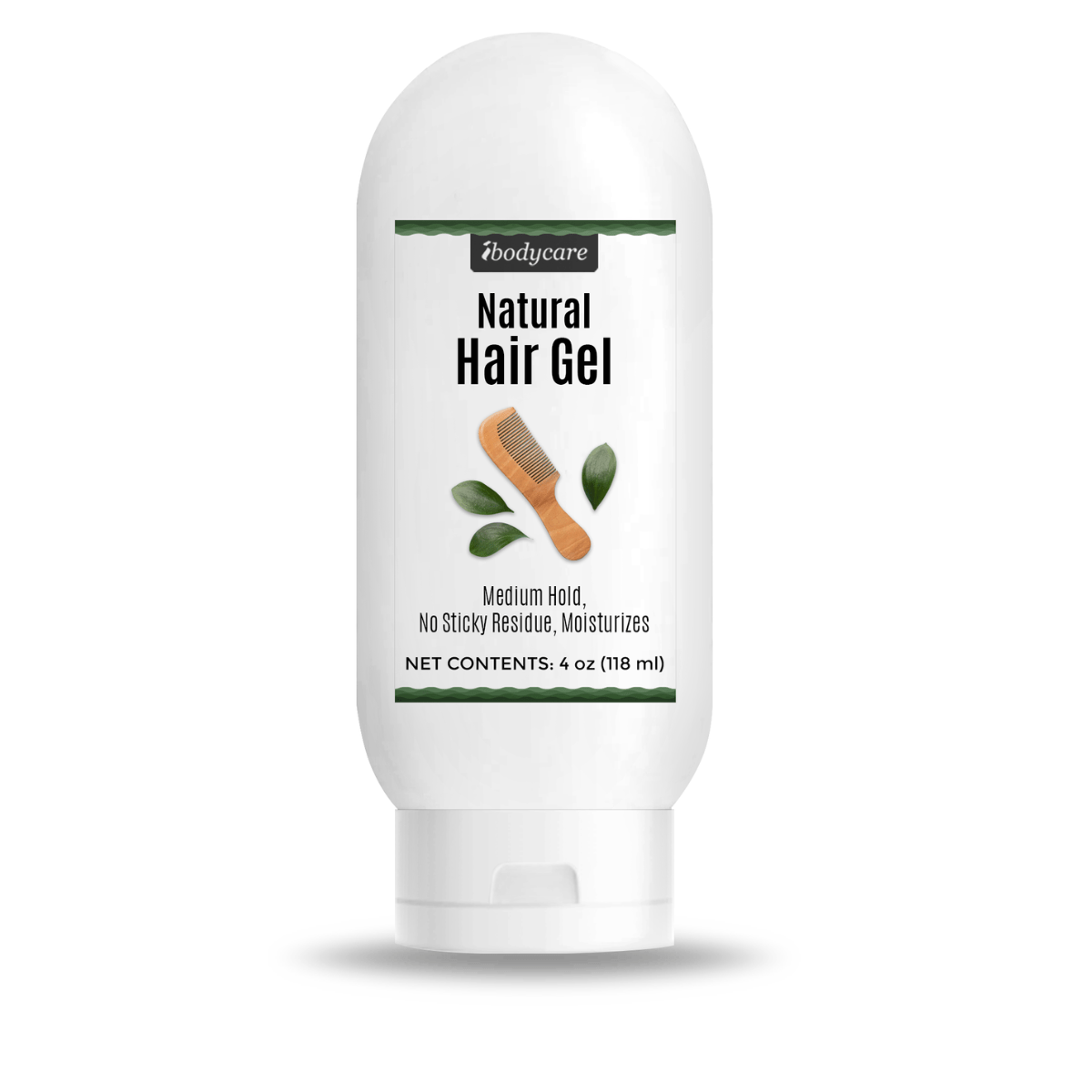 Natural No - Residue Hair Styling Gel, Medium Hold, 4 oz - ibodycare - ibodycare - Single