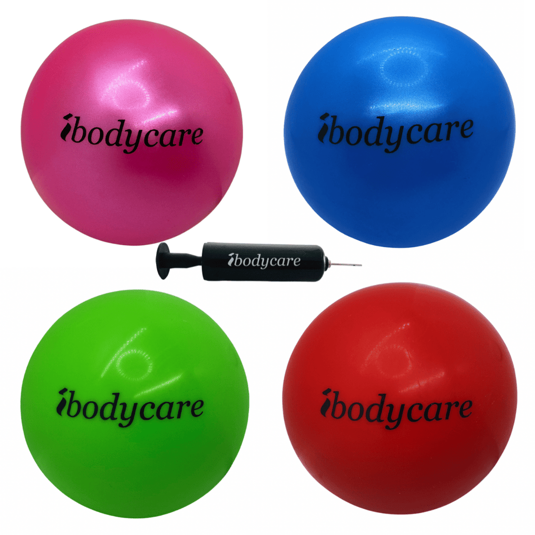 Mini Ball for Pilates, Barre, Stretching and Exercise - Inflatable - ibodycare - ibodycare - Pink