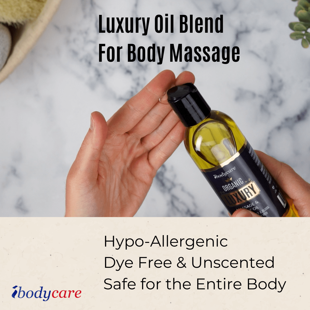 Luxury Organic Face, Body and Massage Oil, 8 oz - ibodycare - ibodycare - Single