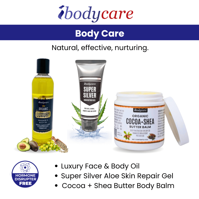 Organic Hair, Face, and Body Care Bundle: Luxurious, Clean Skin and Hair Care for the Whole Family - ibodycare - ibodycare - Hair & Face Care Bundle