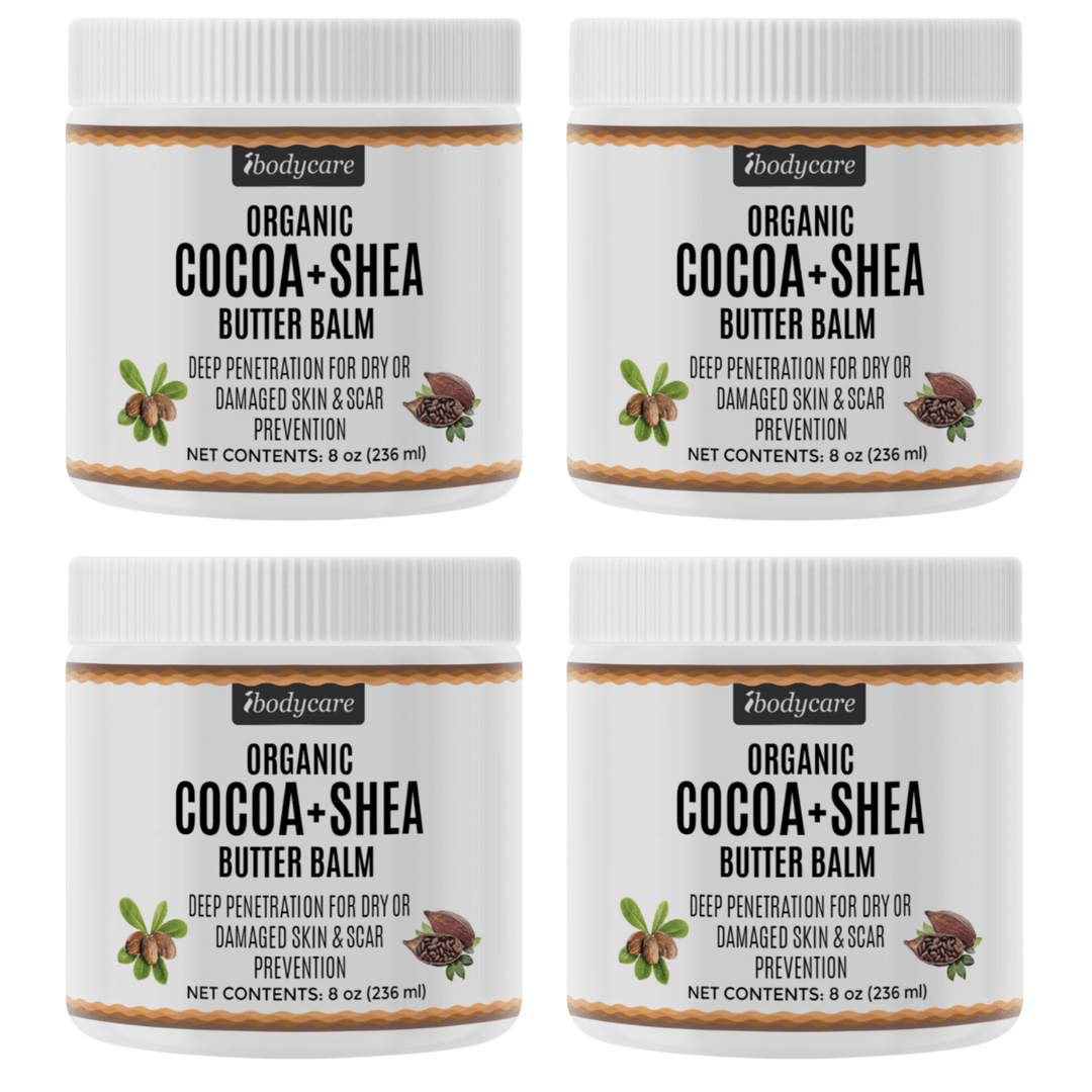 Skin Care - Cocoa + Shea Butter Organic Body Balm, 8 Oz