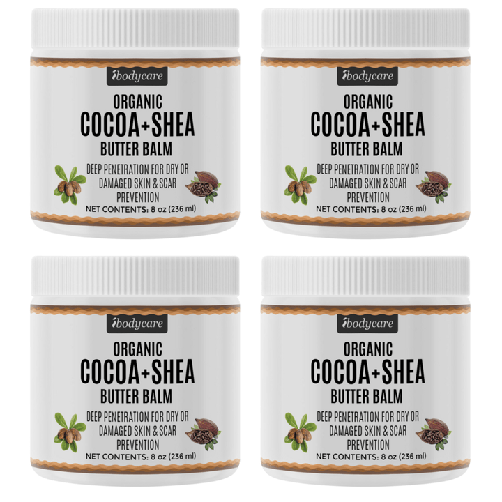 Skin Care - Cocoa + Shea Butter Organic Body Balm, 8 Oz