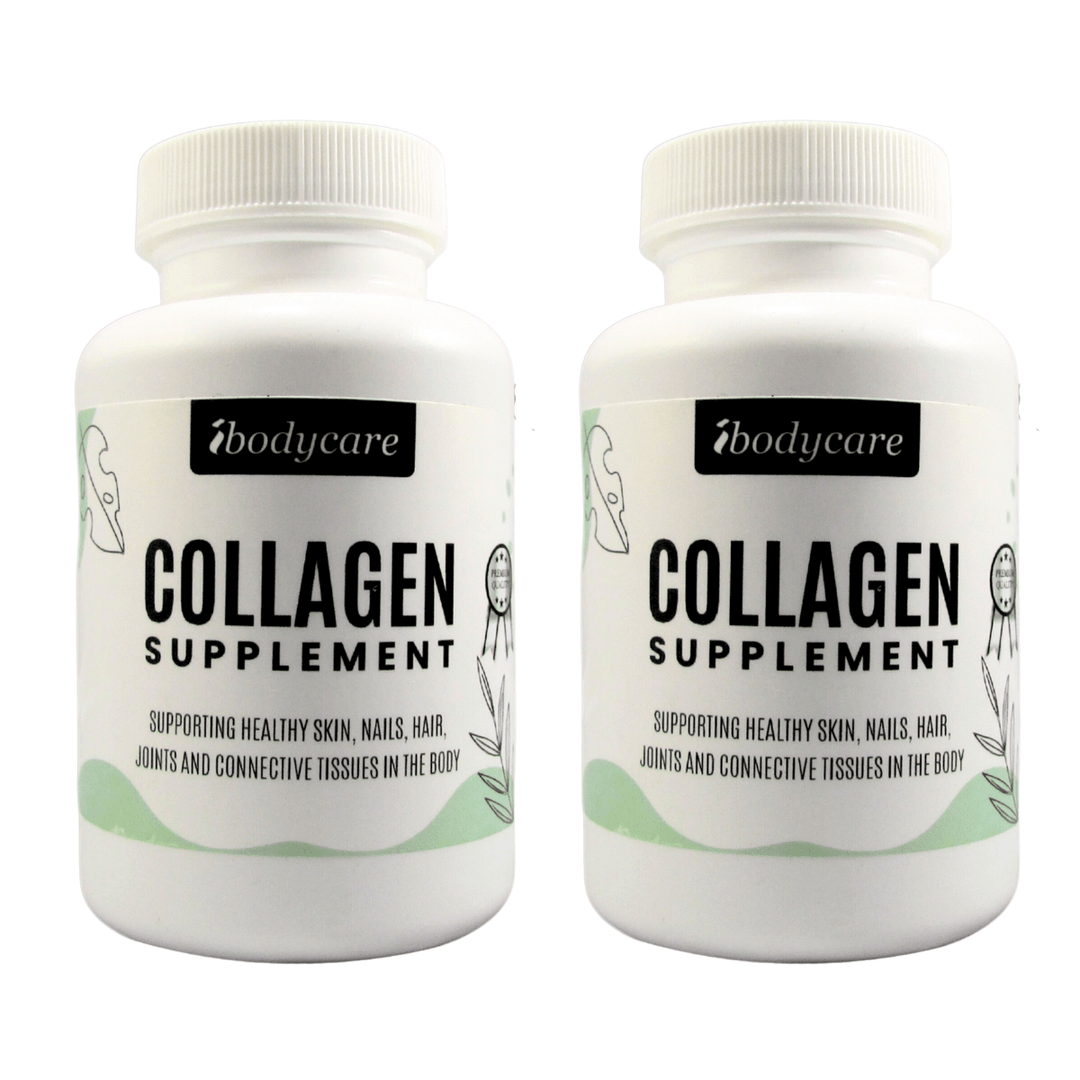 Supplements - Collagen Supplement, 90-Count Activated Collagen Capsules + Vitamin C For Hair, Nails, Skin