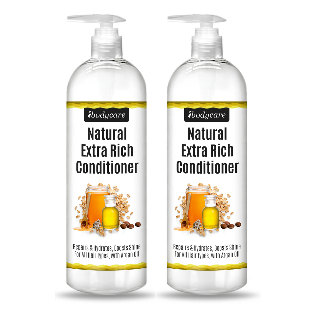 Extra Rich Natural Conditioner, Hydrating, Refining, Safe for Color Treated Hair, 16-oz
