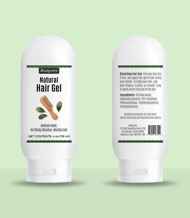 Shampoo, Conditioner & Hair Gel Set, All Natural, Hydrating Shine