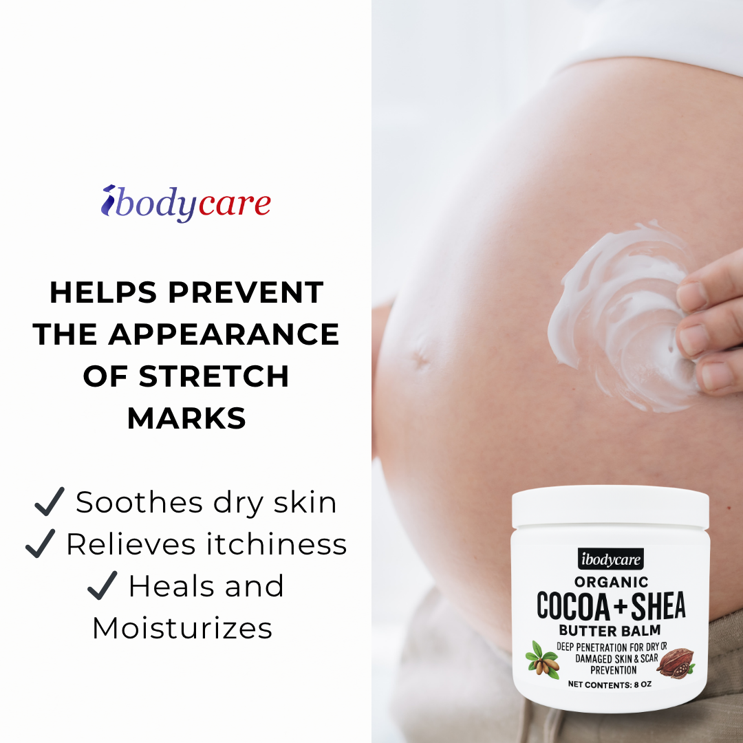 Cocoa + Shea Butter Organic Body Balm, 8 oz