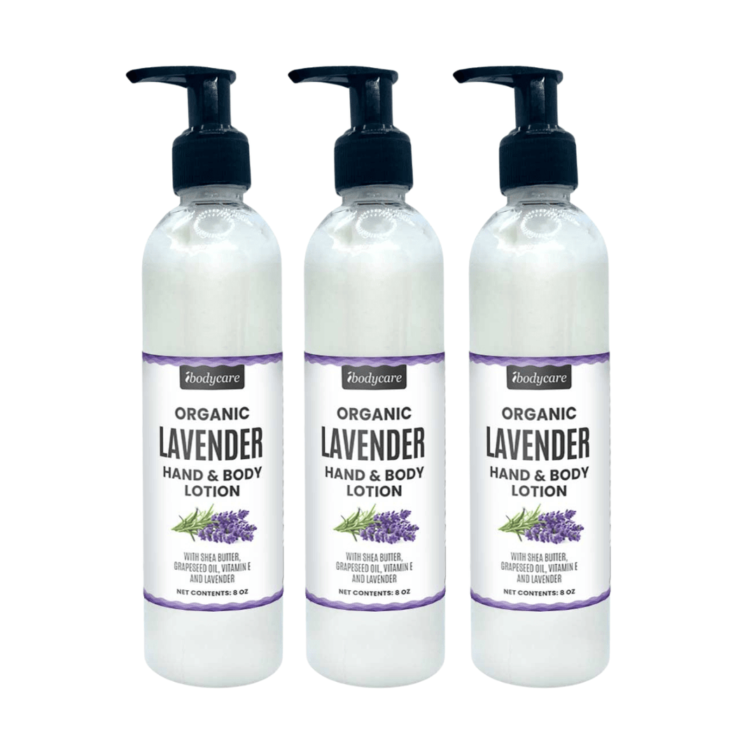 Lavender Organic Lotion 3 - Pack Gift Box Set - ibodycare - ibodycare - 