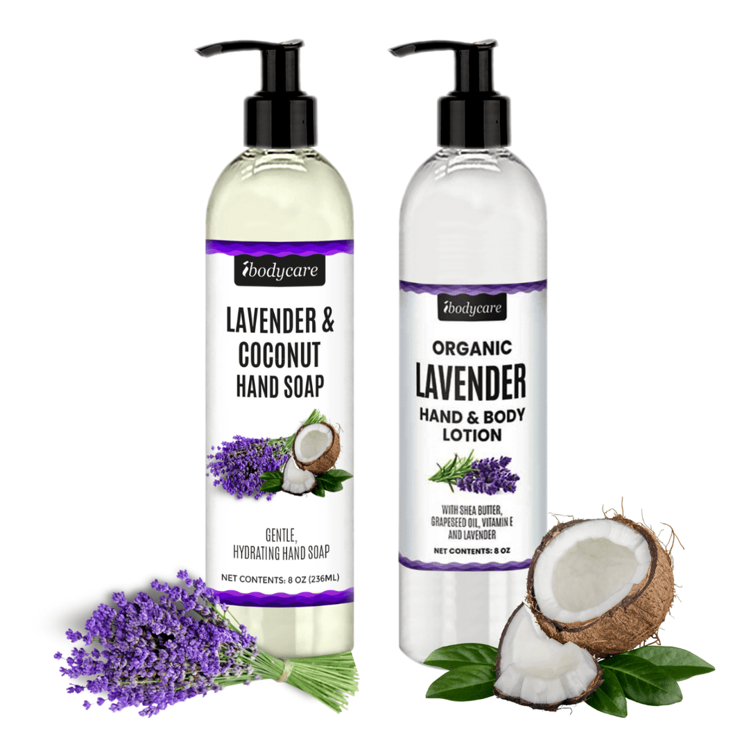 Skin Care - Hand Care Set, Lavender Organic Soap + Lotion