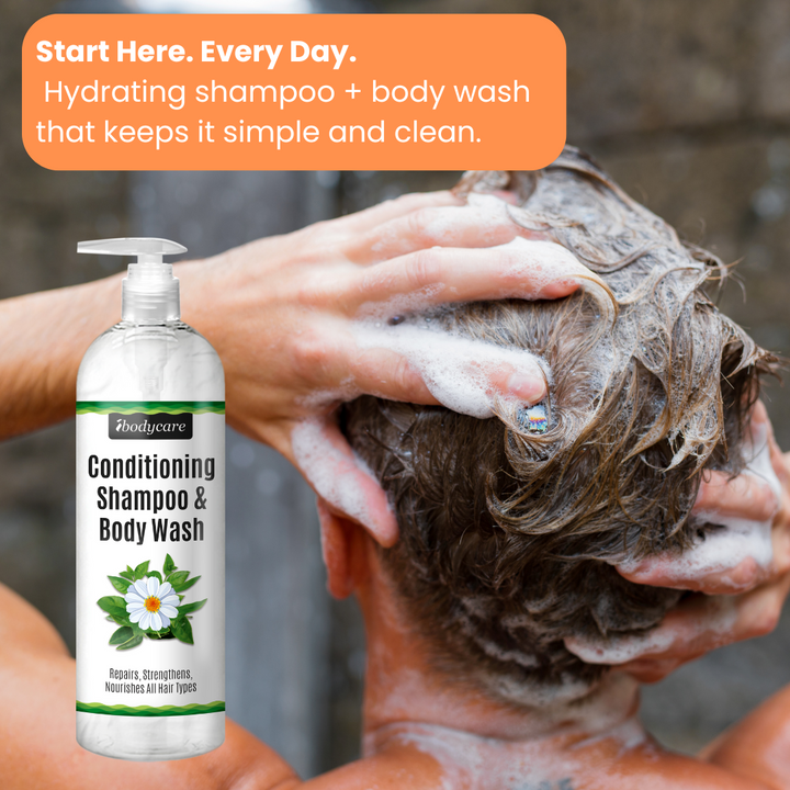 Mens hair care ibodycare start here every day shampoo bodywash
