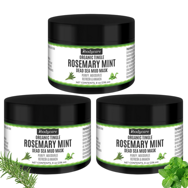 Dead Sea Mud Mask, Rosemary Mint Organic 8 oz