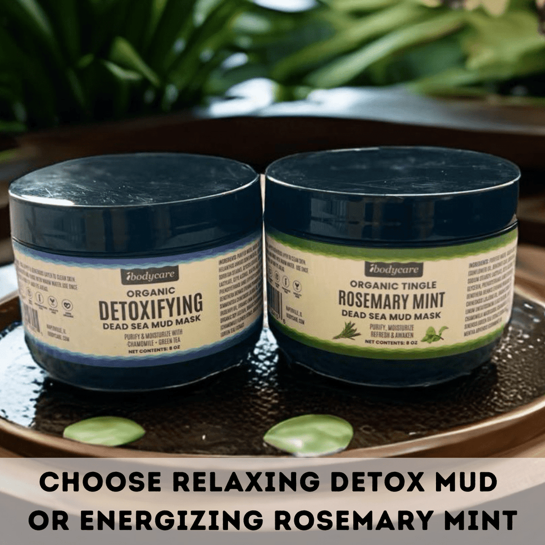 Dead Sea Mud Mask, Rosemary Mint Organic 8 oz - ibodycare - ibodycare - Single