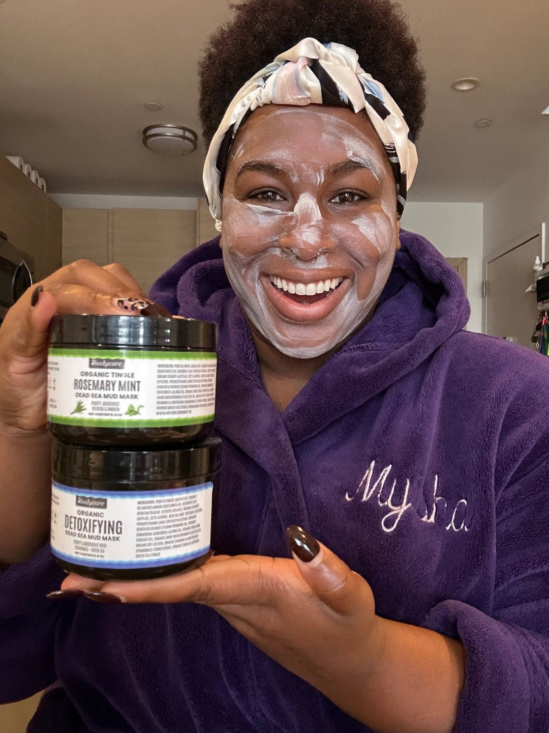 Dead Sea Mud Mask Set, with Kaolin Clay, Green Tea & Hydrating Oils - ibodycare - ibodycare - 1 Detox + 1 Rosemary Mint Mud Mask