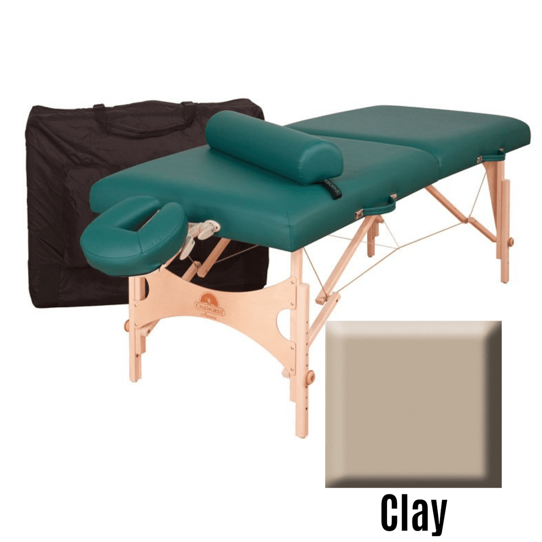 ONE Portable Massage Table Package by Oakworks - ibodycare - Oakworks - Clay