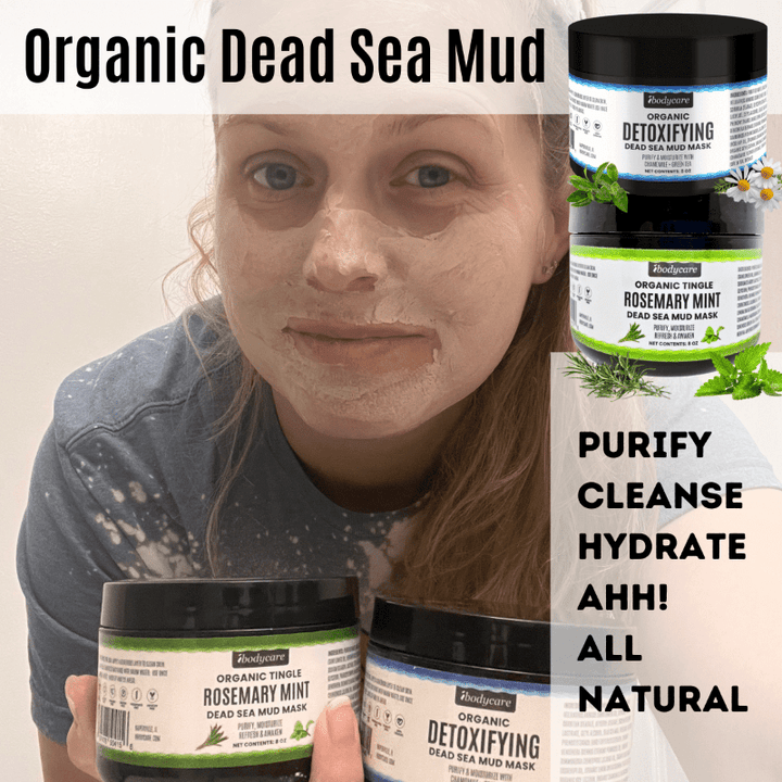 Dead Sea Mud Mask, Rosemary Mint Organic 8 oz - ibodycare - ibodycare - Single