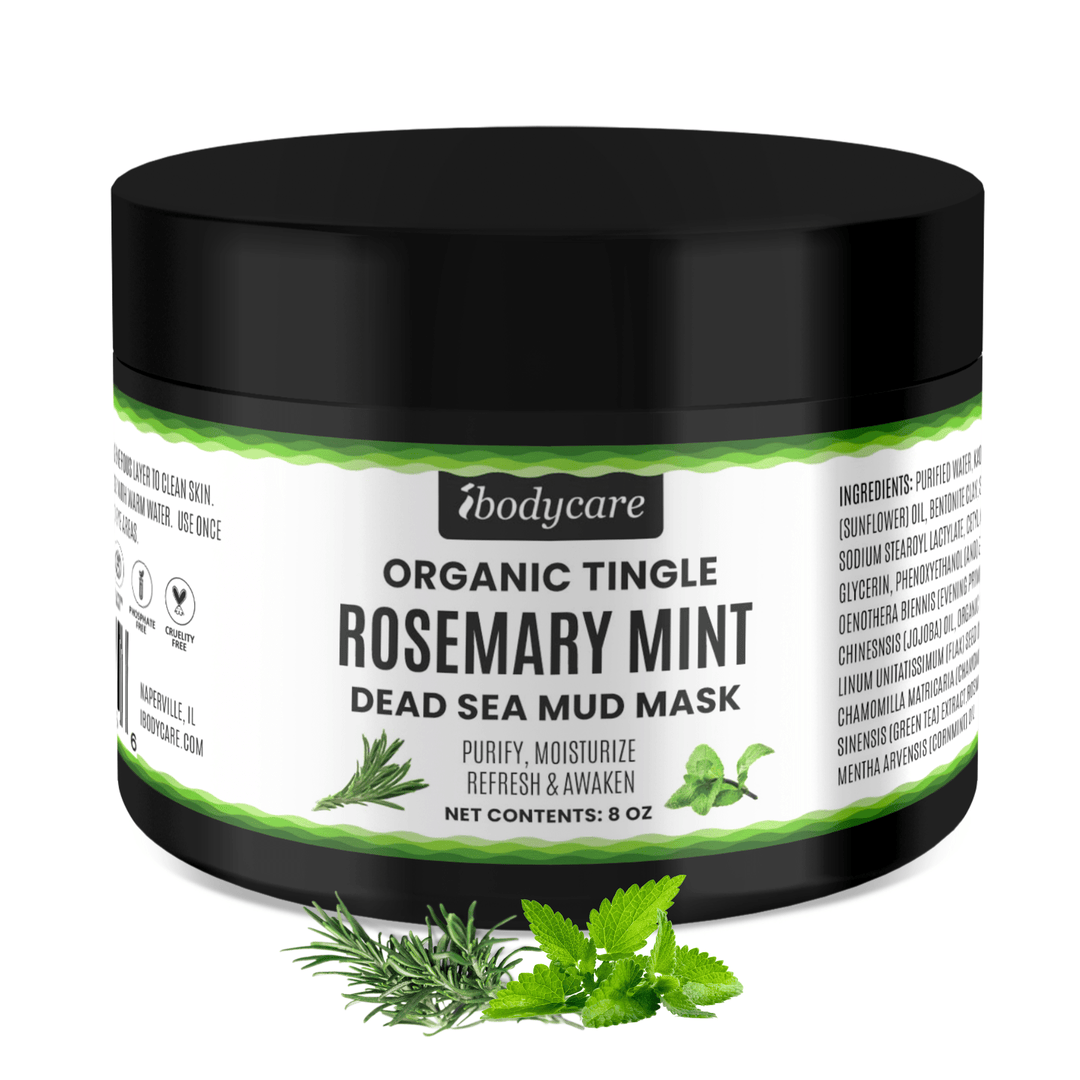 Skin Care - Dead Sea Mud Mask, Rosemary Mint Organic 8 Oz