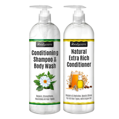Conditioning Shampoo & Body Wash & Extra Rich Conditioner Set