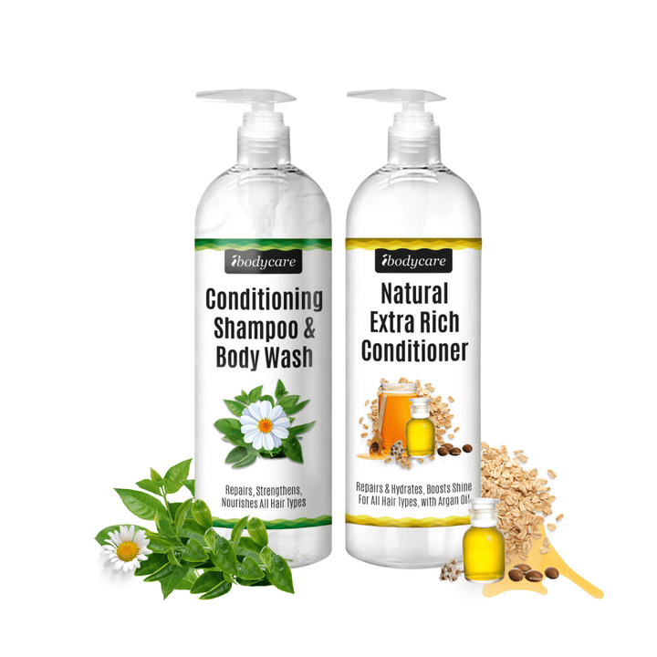 Hair Care - Conditioning Shampoo, Body Wash, And Extra Rich Conditioner Set For All Hair Types