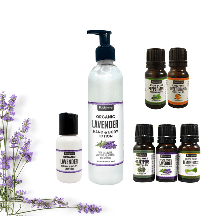 Health & Beauty - Aromatherapy Set For Stress Relief, With Lavender Lotion, Home & Handbag