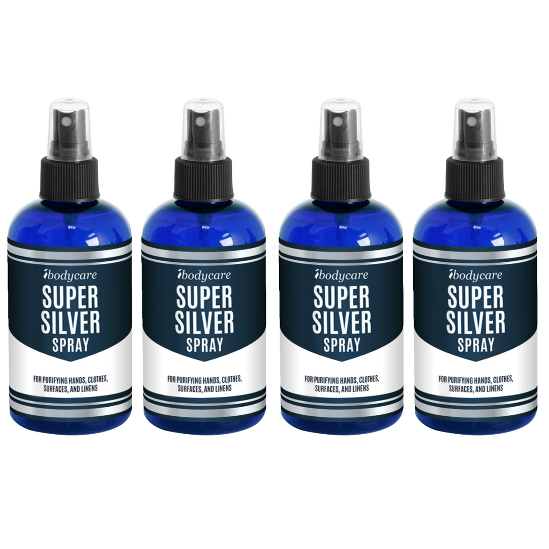 Super Silver Spray, Small Particle for Sanitizing, Boosting Immunity, Fighting Infection, 8 oz.