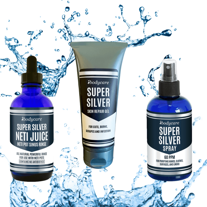 Health & Beauty - Super Silver Power Trio: Skin, Surface & Sinus Care For Total Protection