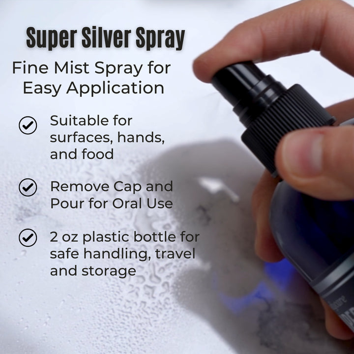 Super Silver Travel & Deodorant Spray, 2 Oz