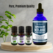 Sinus Relief Set with Guide, Colloidal Silver and Essential Oils
