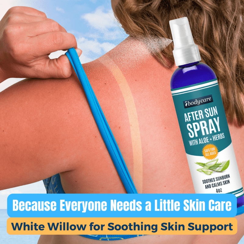 After Sun Spray with Aloe and Herbs, Premium Skin Spray, 4oz - ibodycare - ibodycare - Single 4oz.