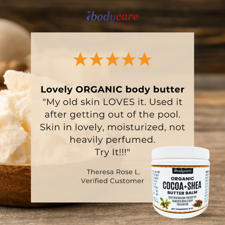 Skin Care - Cocoa + Shea Butter Organic Body Balm, 8 Oz