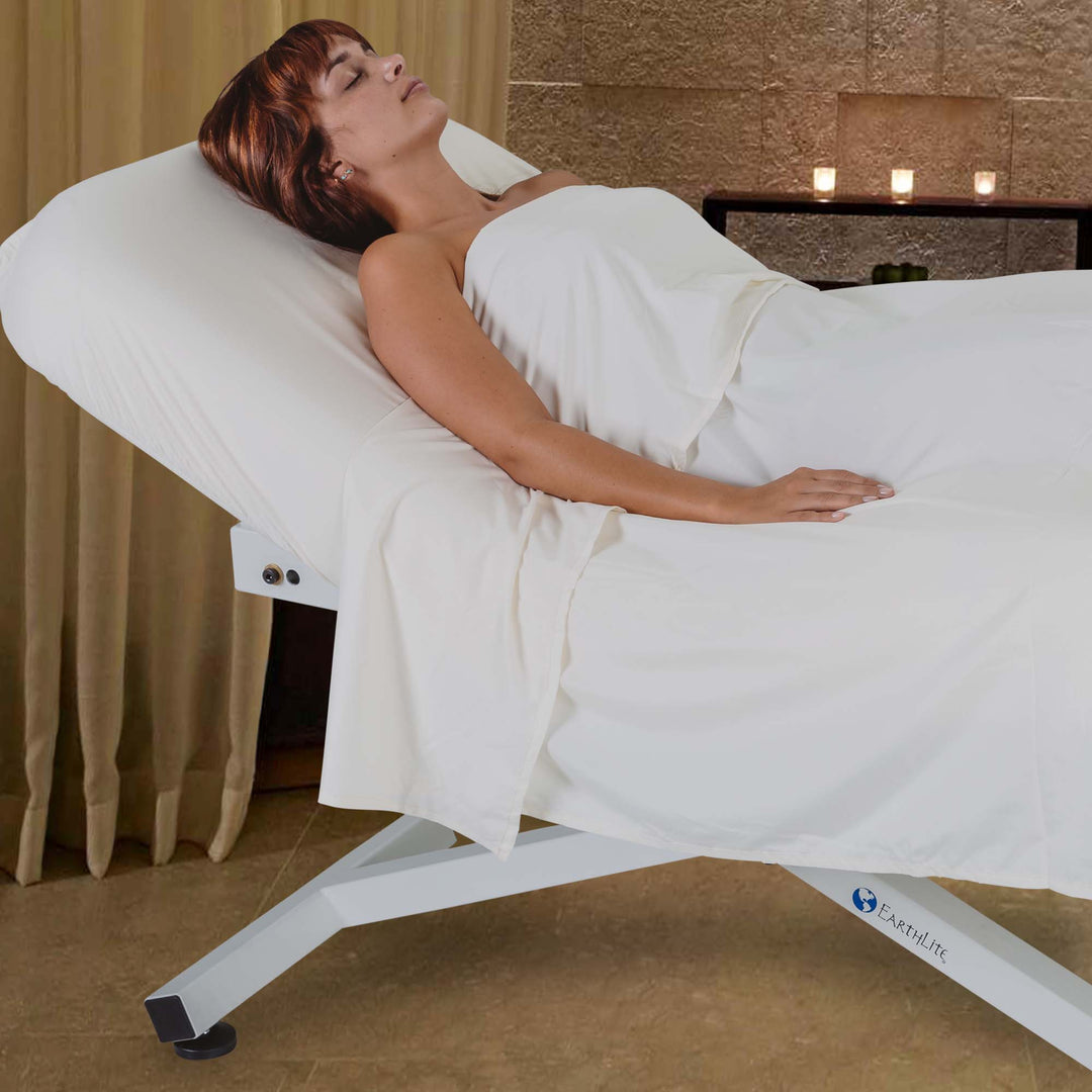 Ellora™ Custom Electric Lift Massage Table - Flat, Manual Tilt, Electric Tilt, Salon & Vista Options | 2-4 Week Lead Time | ADA Compliant | Pro-Plush™ Cushioning