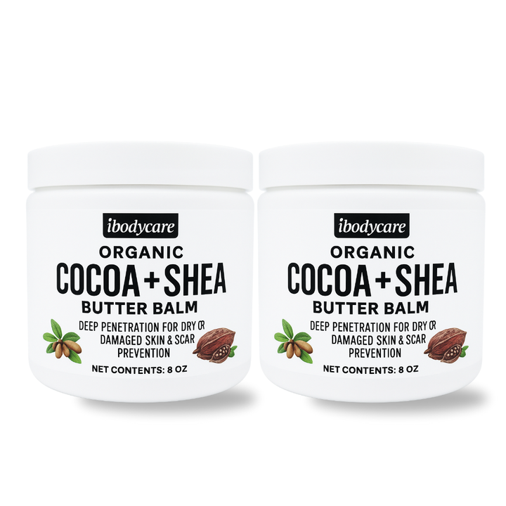 ibodycare cocoa butter body balm organic natural ingredients label