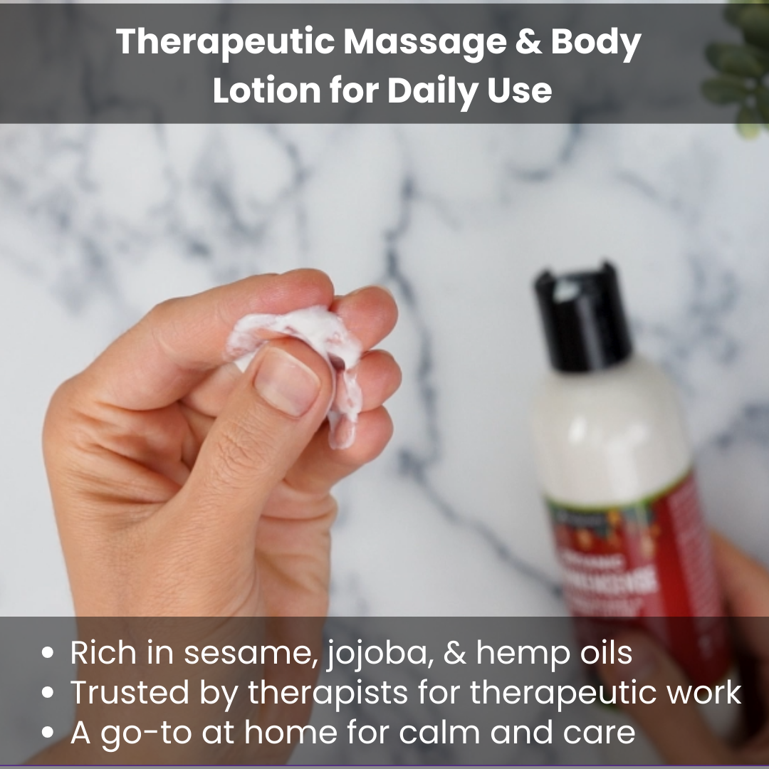 ibodycare Frankincense and Myrrh Organic Hand, Body and Massage Lotion Jojoba Hemp Oil