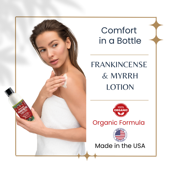 ibodycare Frankincense and Myrrh Organic Hand, Body and Massage Lotion Organic
