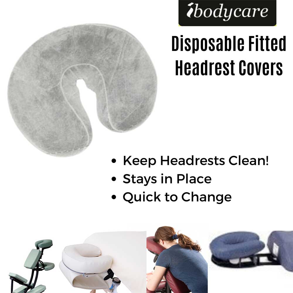 Disposable Fitted Headrest Covers - Box of 50 - ibodycare - ibodycare - 