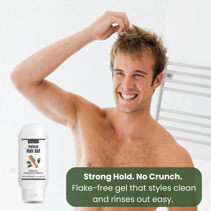 mens hair care ibodycare strong hold no crunch hair gel